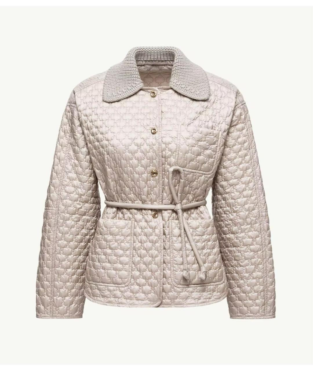MONCLER Бежевый пуховик, фото 6