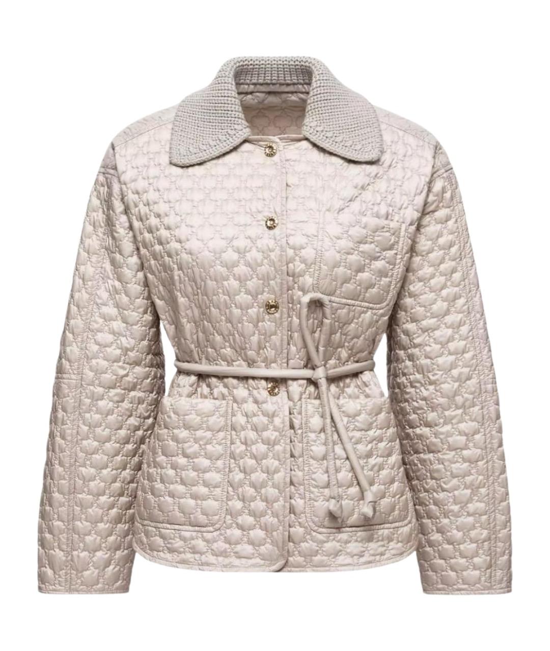 MONCLER Бежевый пуховик, фото 1