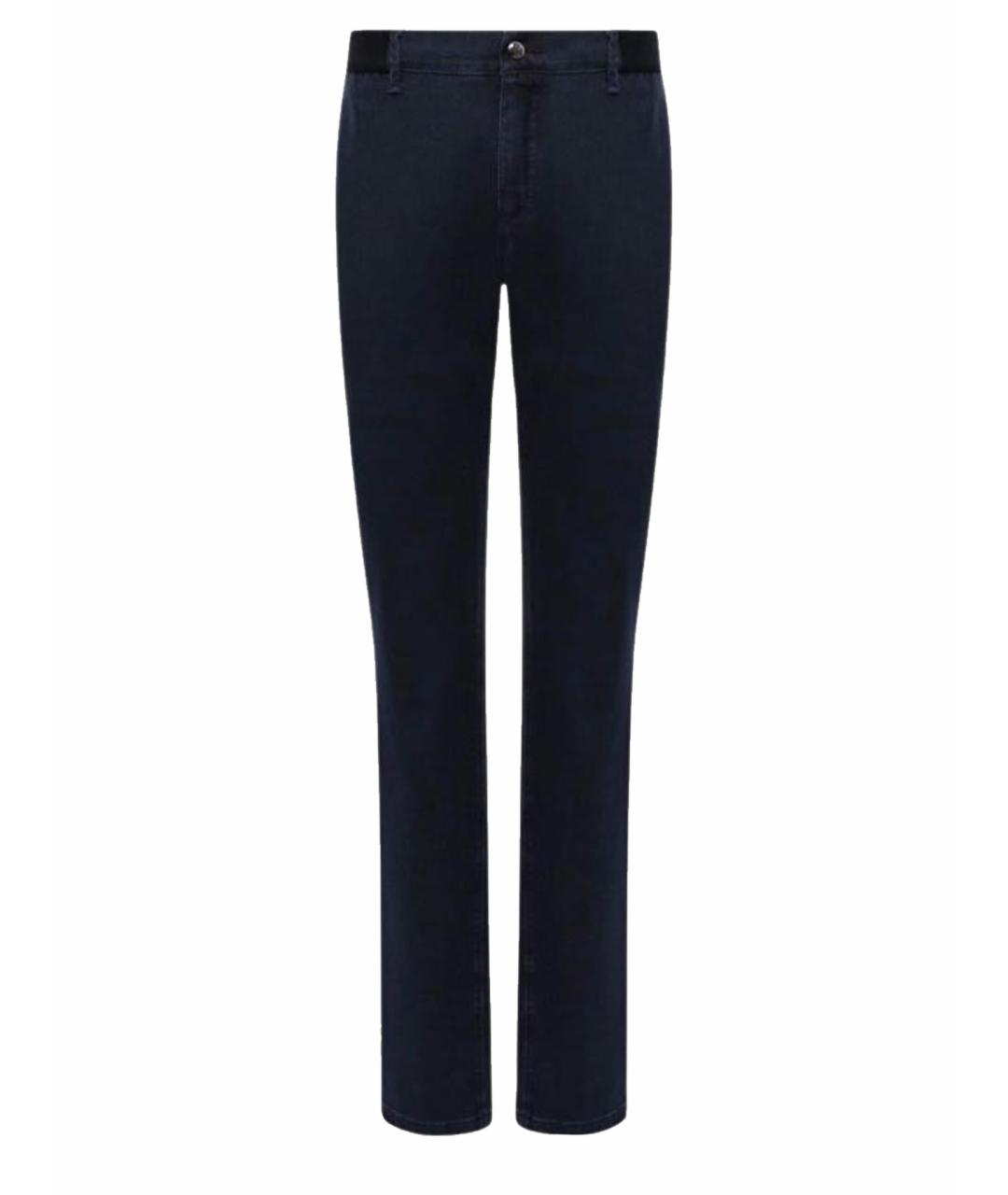 ZILLI Темно-синие хлопковые джинсы, фото 1