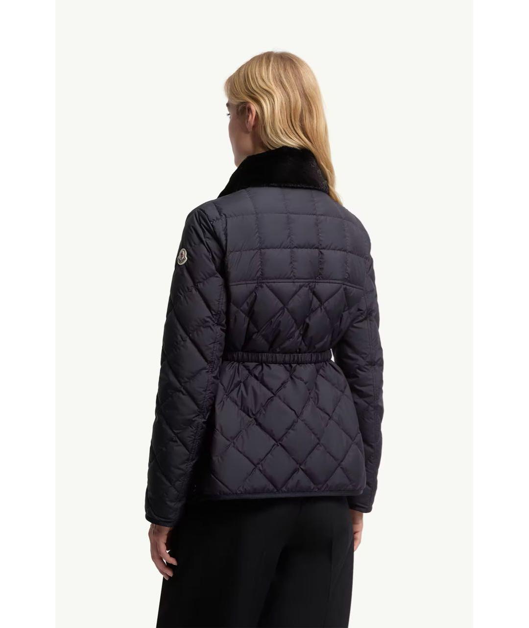 MONCLER Темно-синий пуховик, фото 3