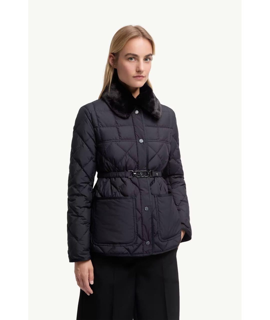 MONCLER Темно-синий пуховик, фото 2