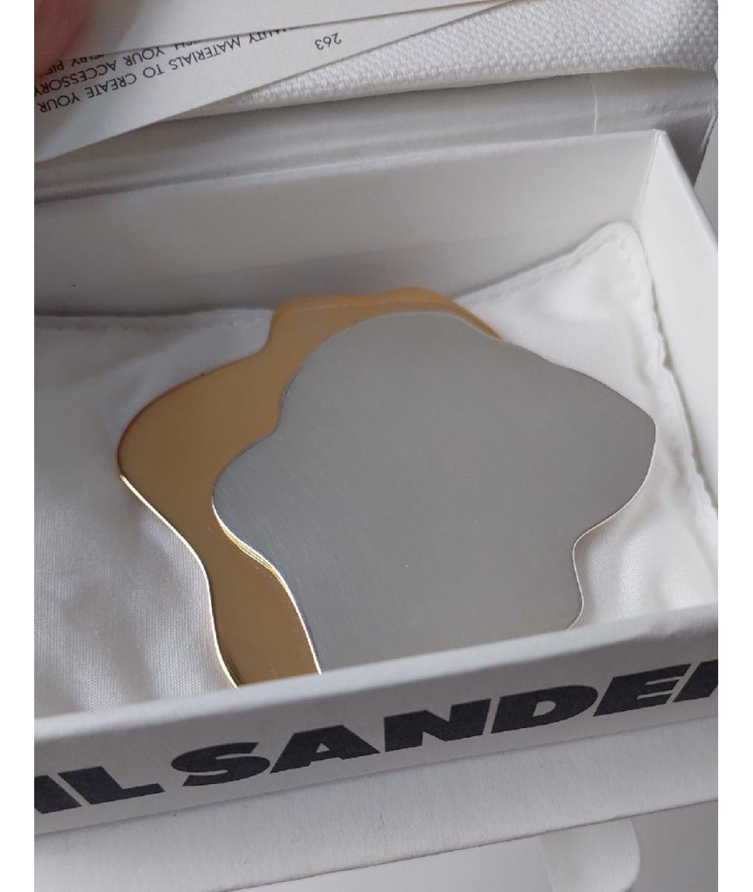 JIL SANDER Серебряная с серебряным покрытием булавка / брошь, фото 2