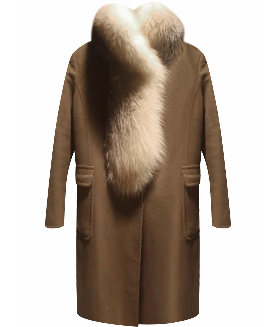 ERMANNO SCERVINO Бежевое кашемировое пальто, фото 1