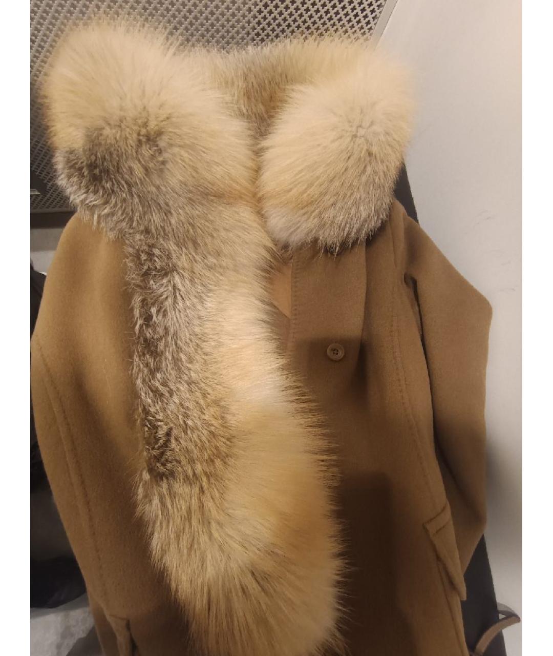 ERMANNO SCERVINO Бежевое кашемировое пальто, фото 4