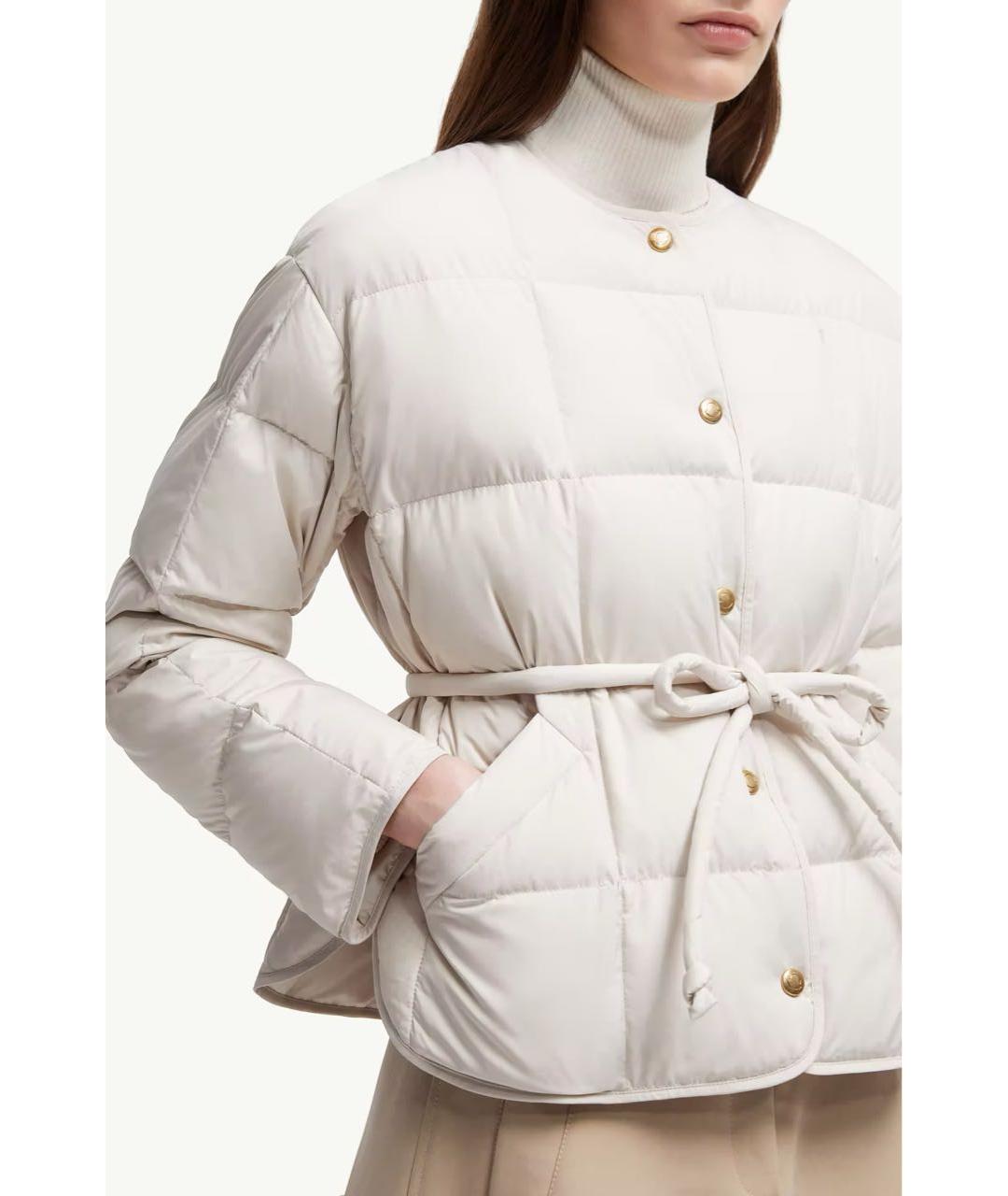 MONCLER Бежевый пуховик, фото 4