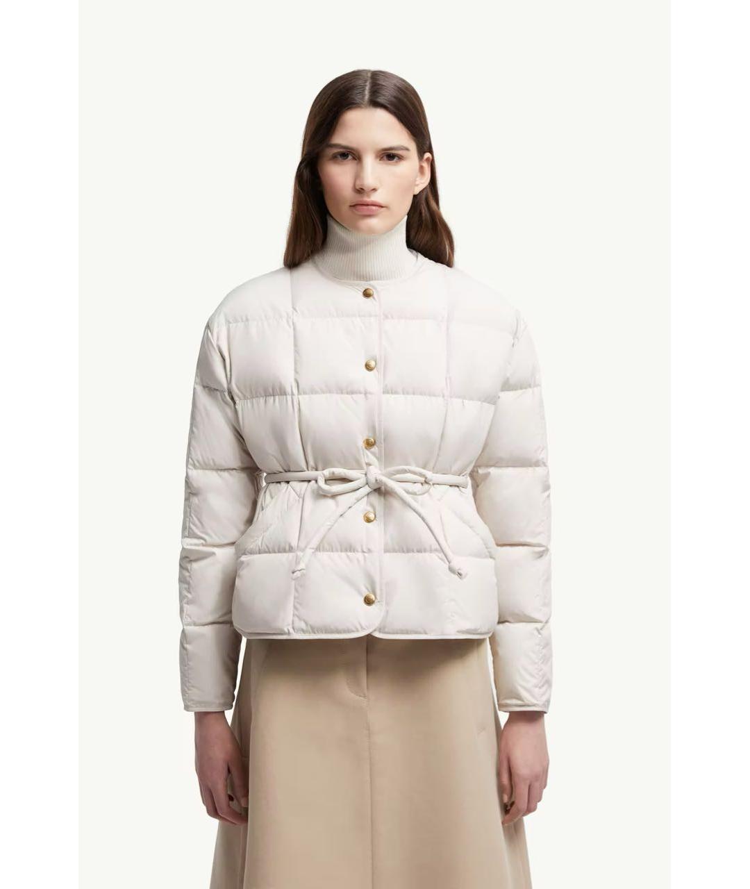 MONCLER Бежевый пуховик, фото 2