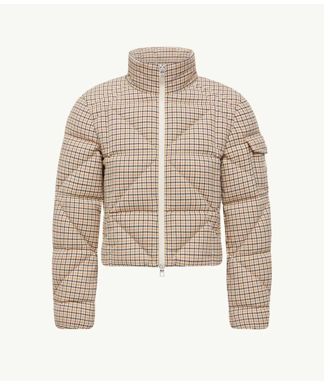 MONCLER Бежевый пуховик, фото 6