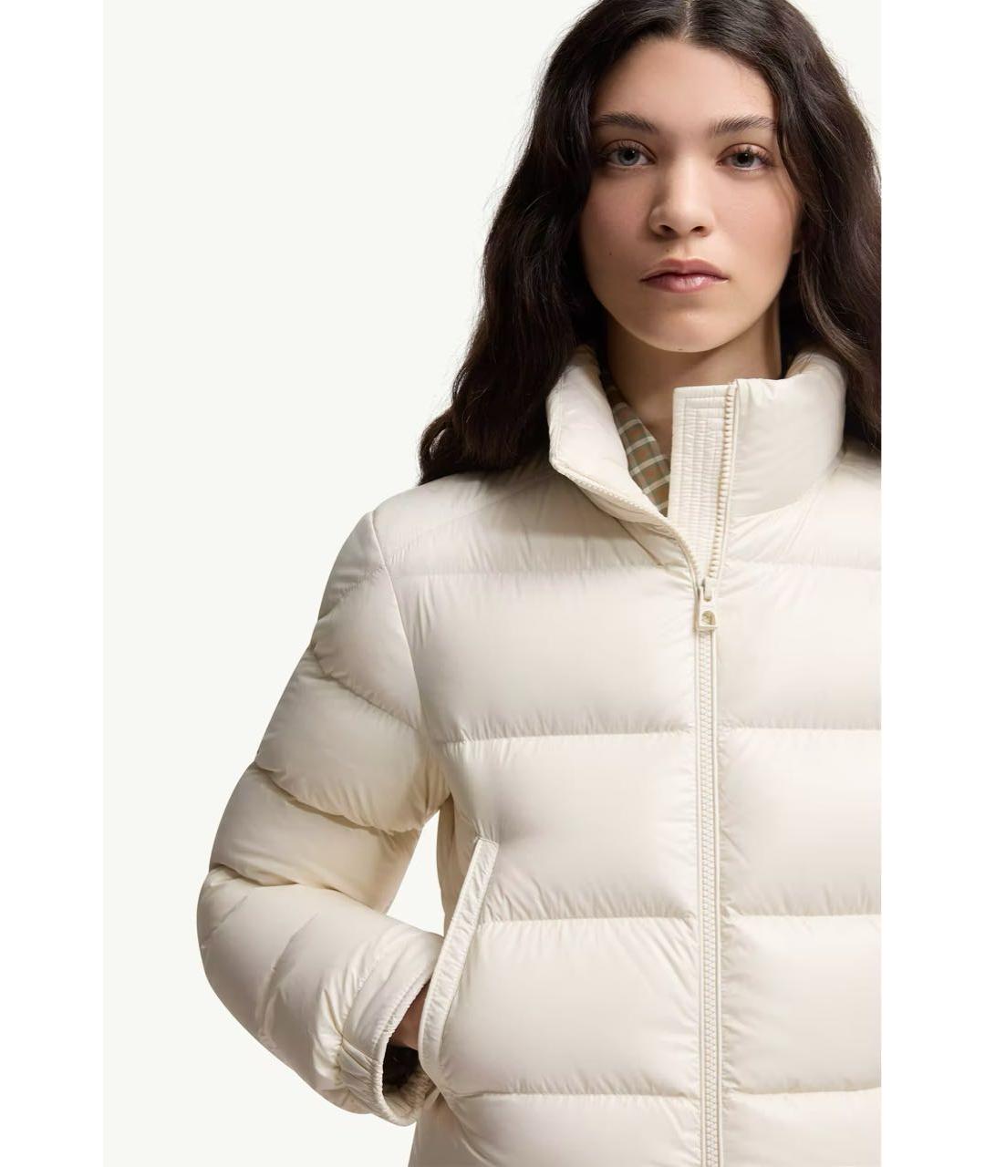 MONCLER Белый пуховик, фото 4