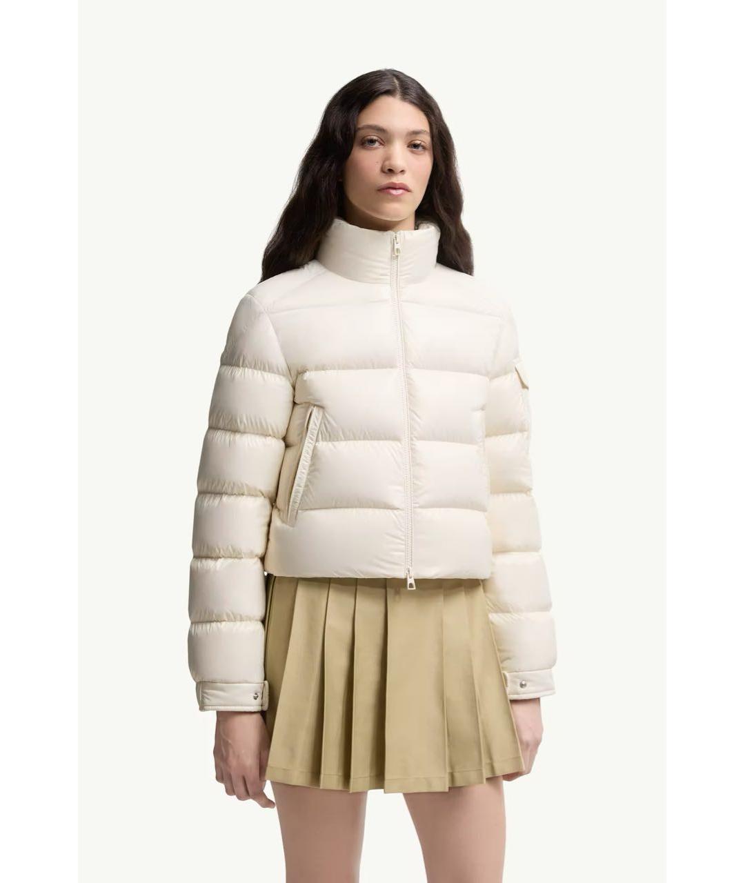 MONCLER Белый пуховик, фото 2