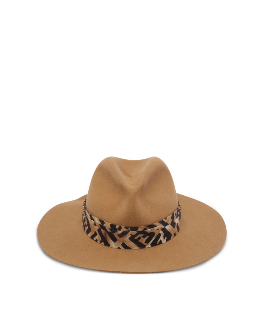 FENDI Бежевая шерстяная шляпа, фото 3