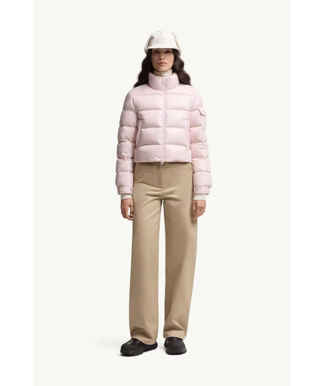 MONCLER Розовый пуховик, фото 5
