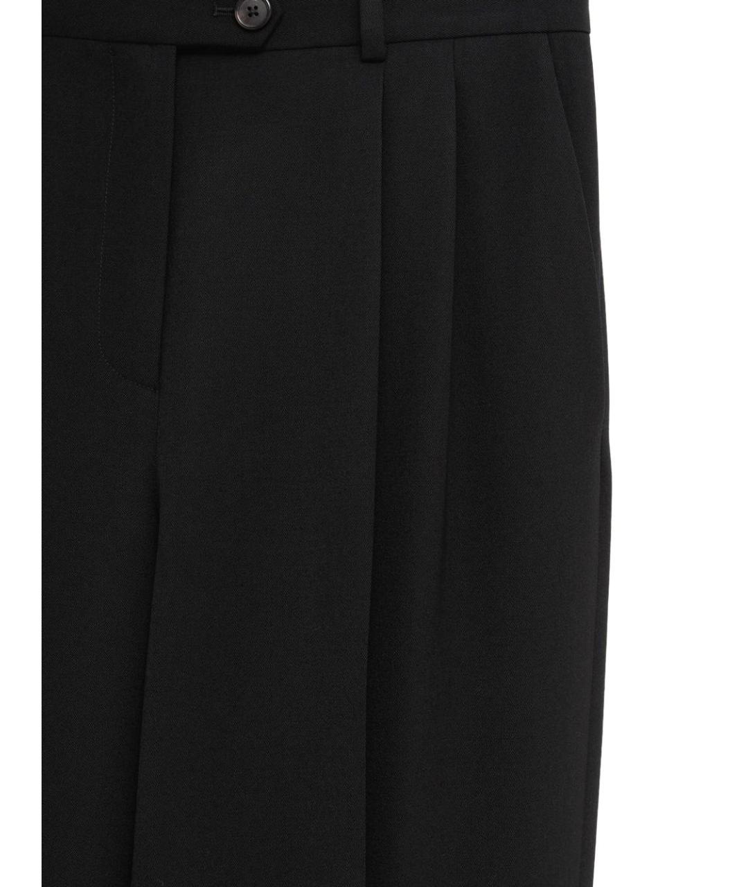 THE ROW Черные прямые брюки, фото 3