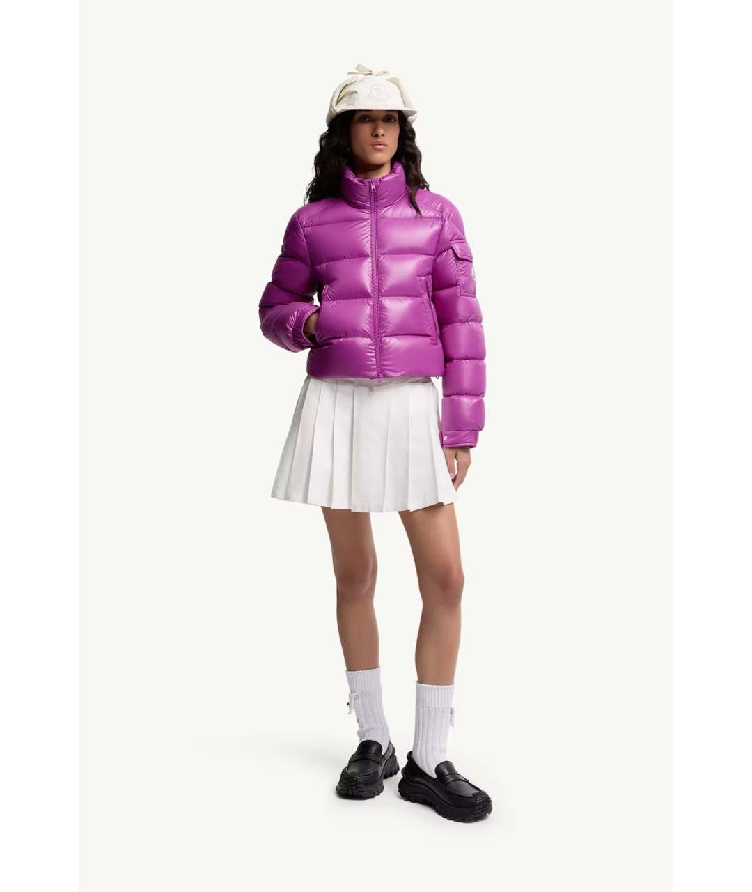 MONCLER Фуксия пуховик, фото 5