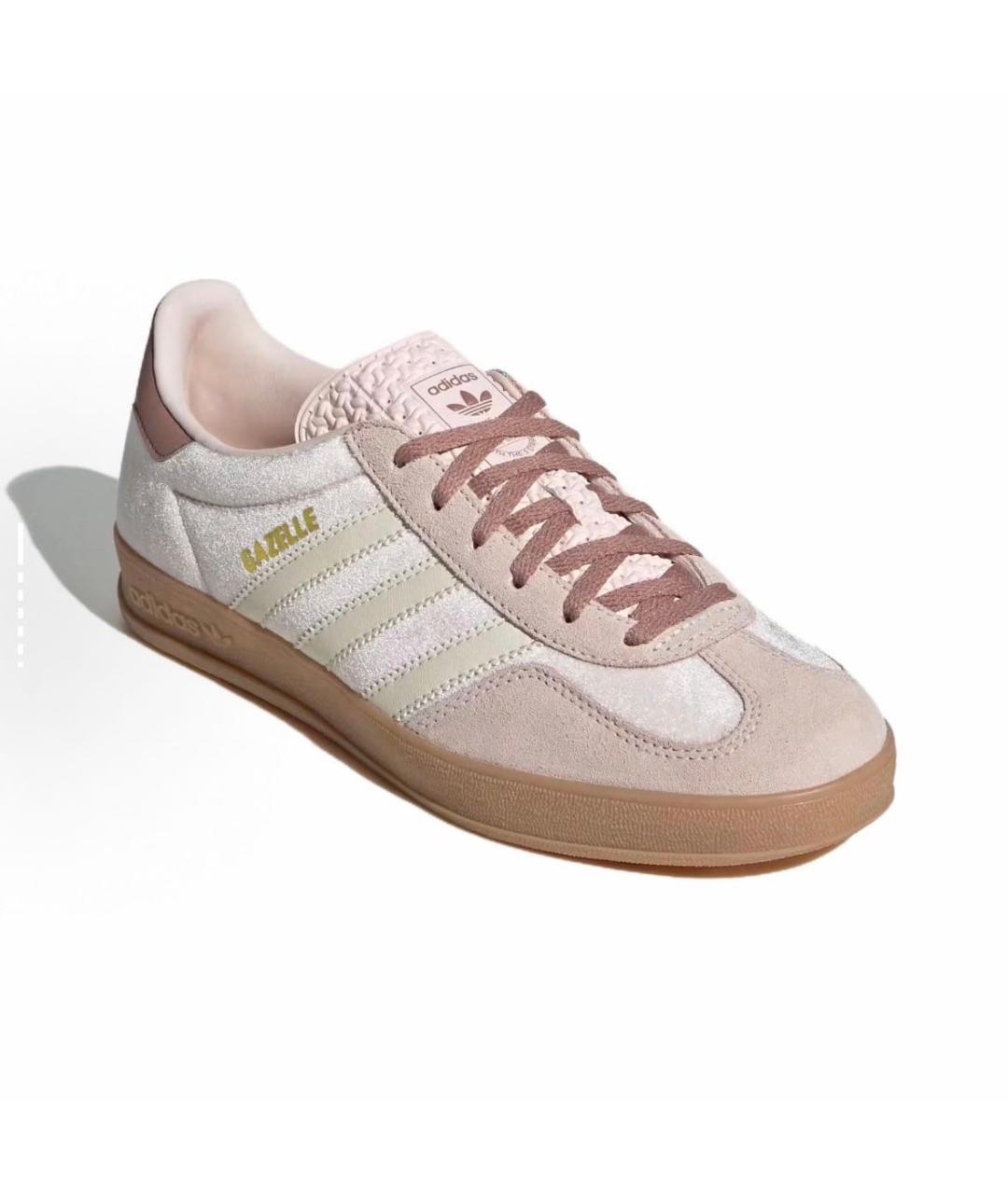 ADIDAS Розовые бархатные кроссовки, фото 3