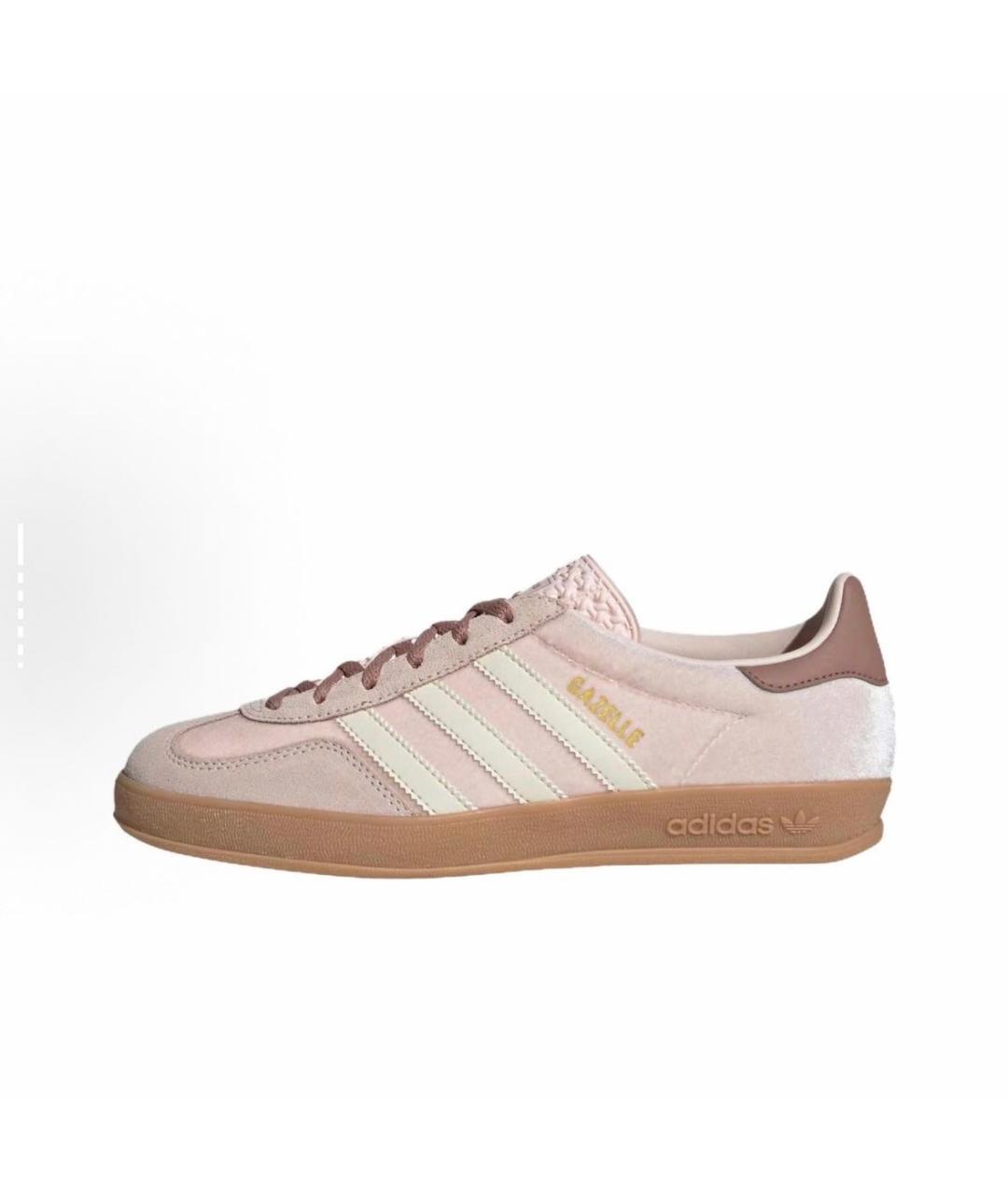 ADIDAS Розовые бархатные кроссовки, фото 2