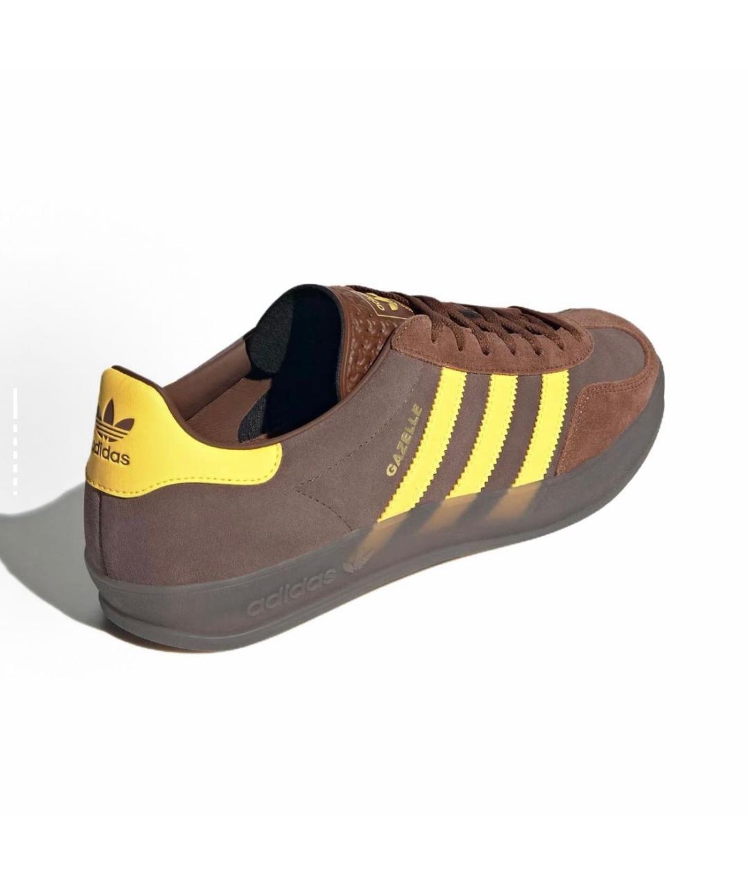 ADIDAS Коричневые замшевые кроссовки, фото 4