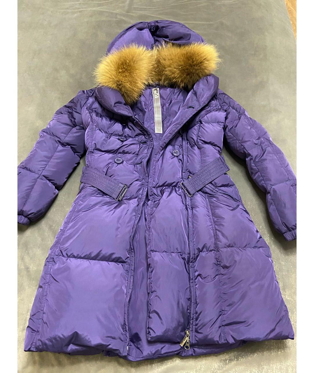 ADD Фиолетовый полиэстеровый пуховик, фото 5
