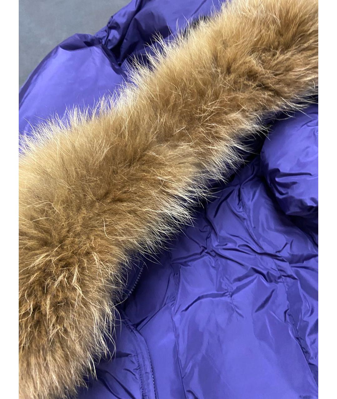 ADD Фиолетовый полиэстеровый пуховик, фото 7