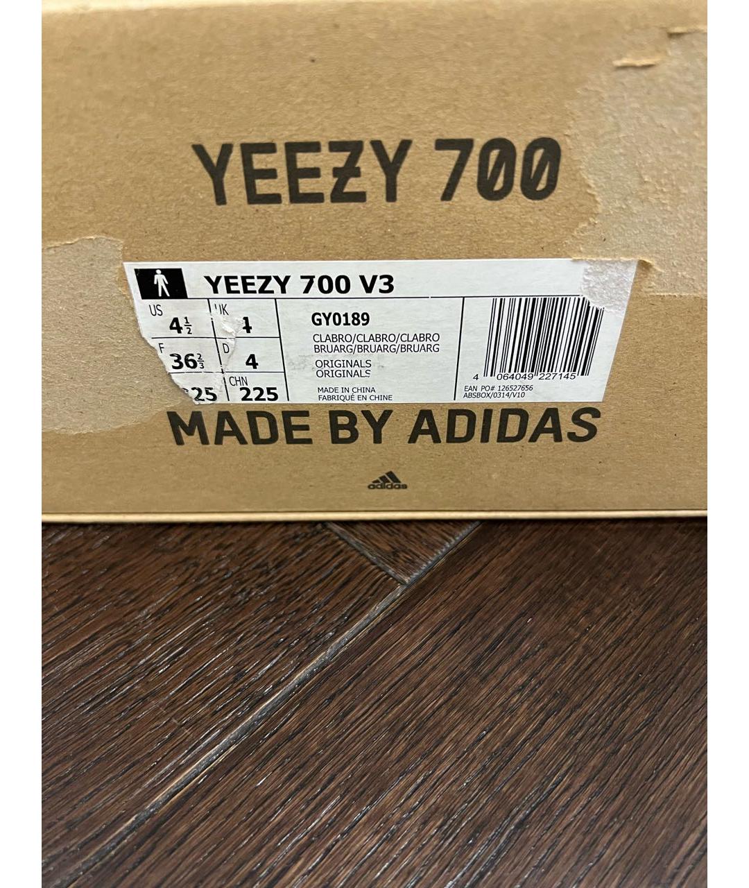 ADIDAS YEEZY Черные текстильные кроссовки, фото 6
