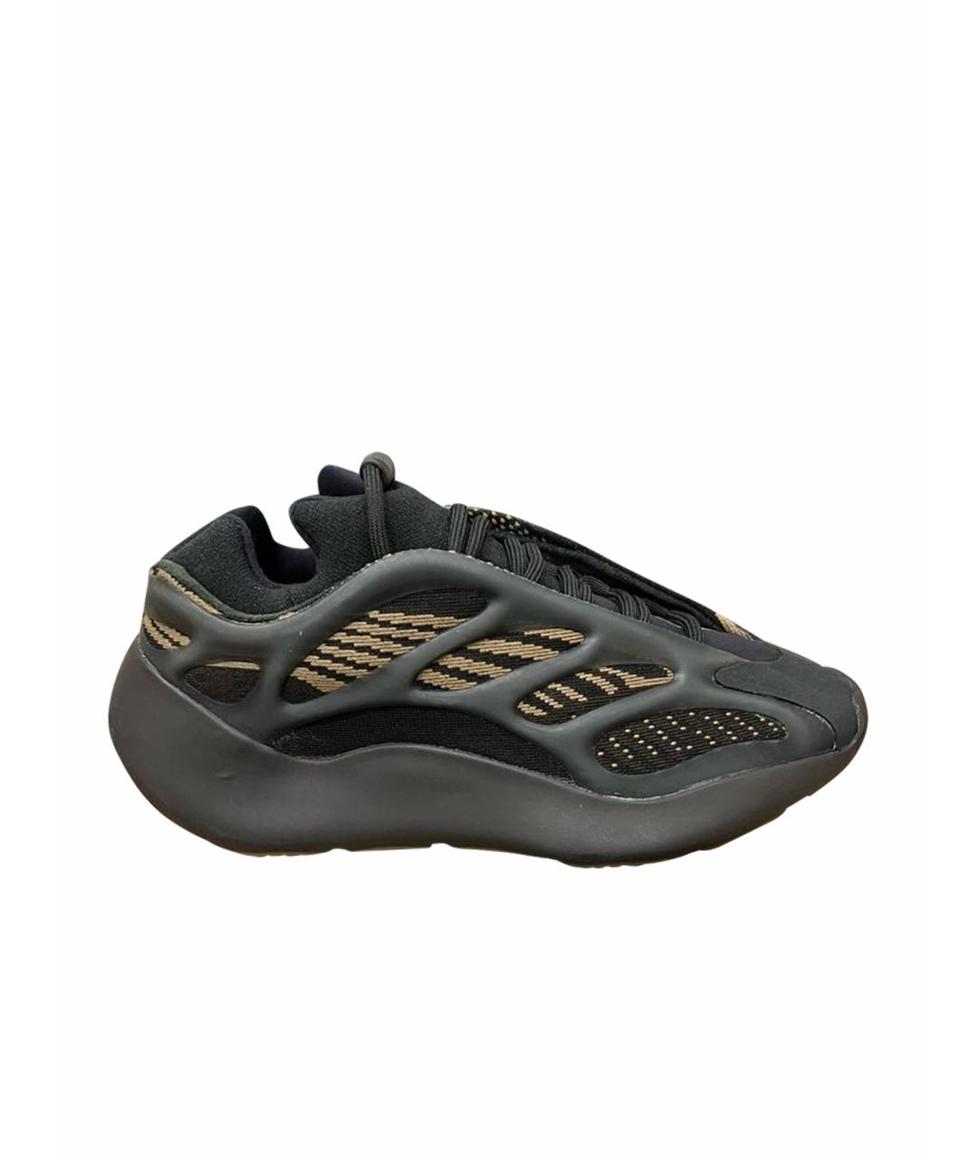 ADIDAS YEEZY Черные текстильные кроссовки, фото 1