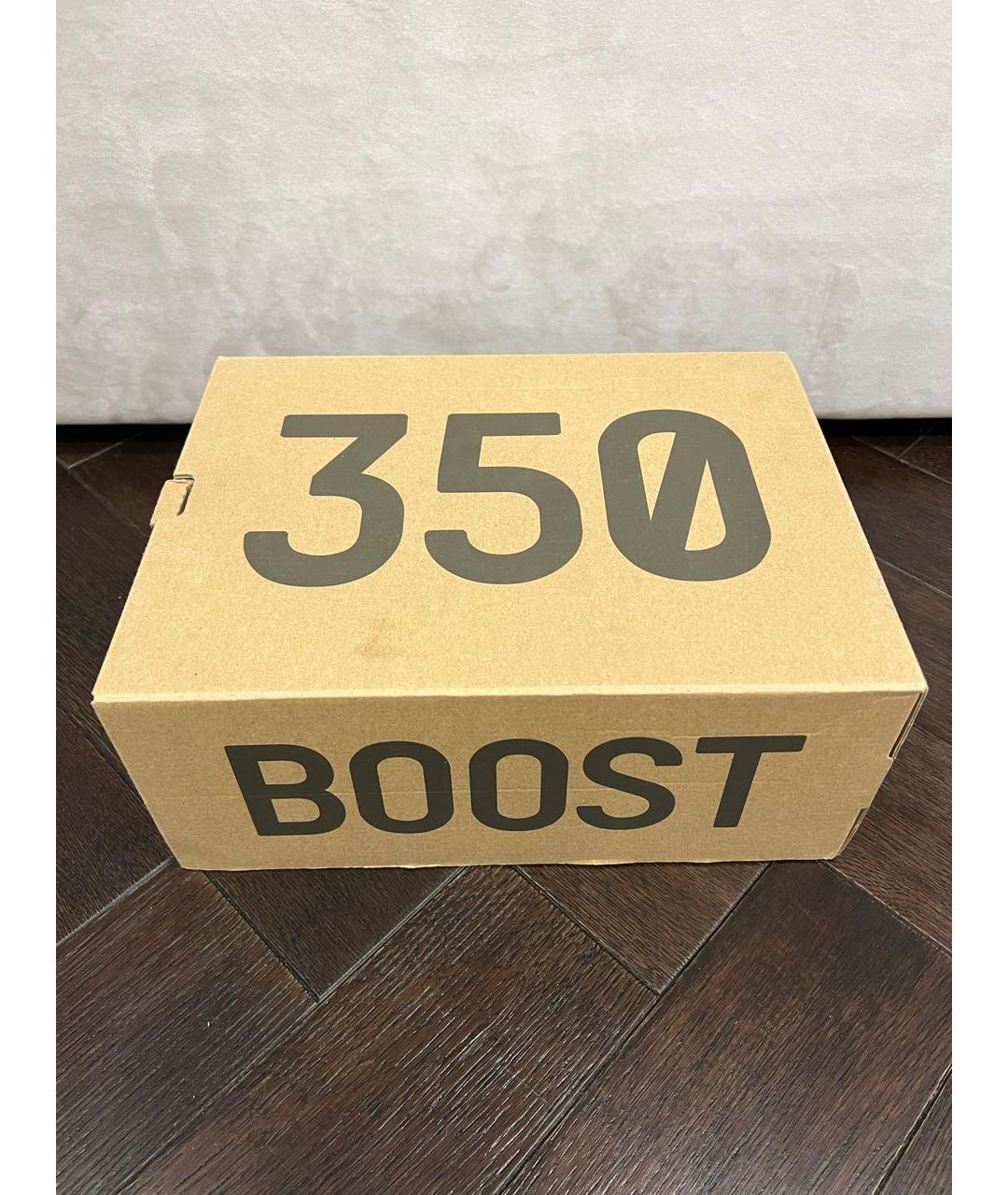 ADIDAS YEEZY Антрацитовые текстильные кроссовки, фото 7