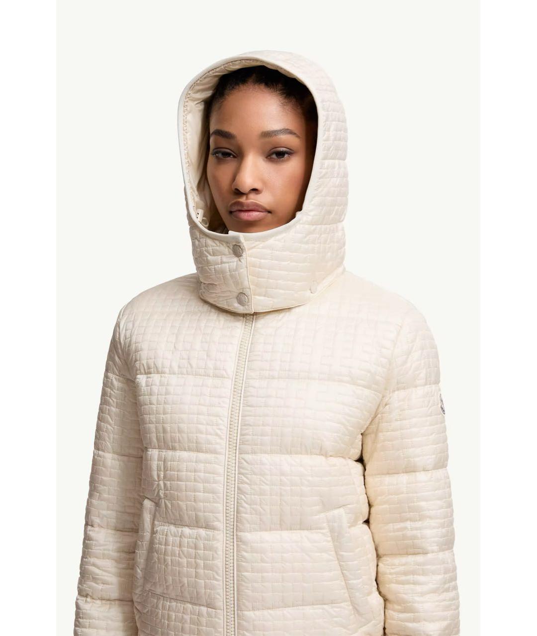 MONCLER Бежевый пуховик, фото 4