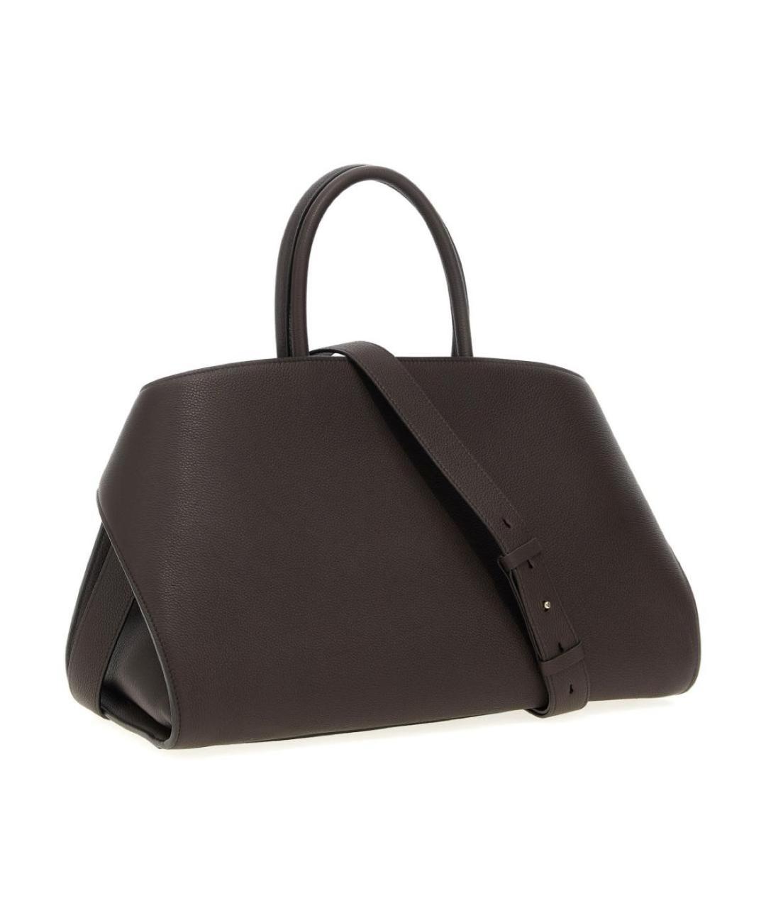 FERRAGAMO Коричневая кожаная сумка через плечо, фото 3