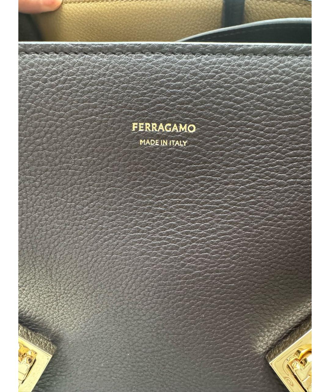FERRAGAMO Коричневая кожаная сумка через плечо, фото 5