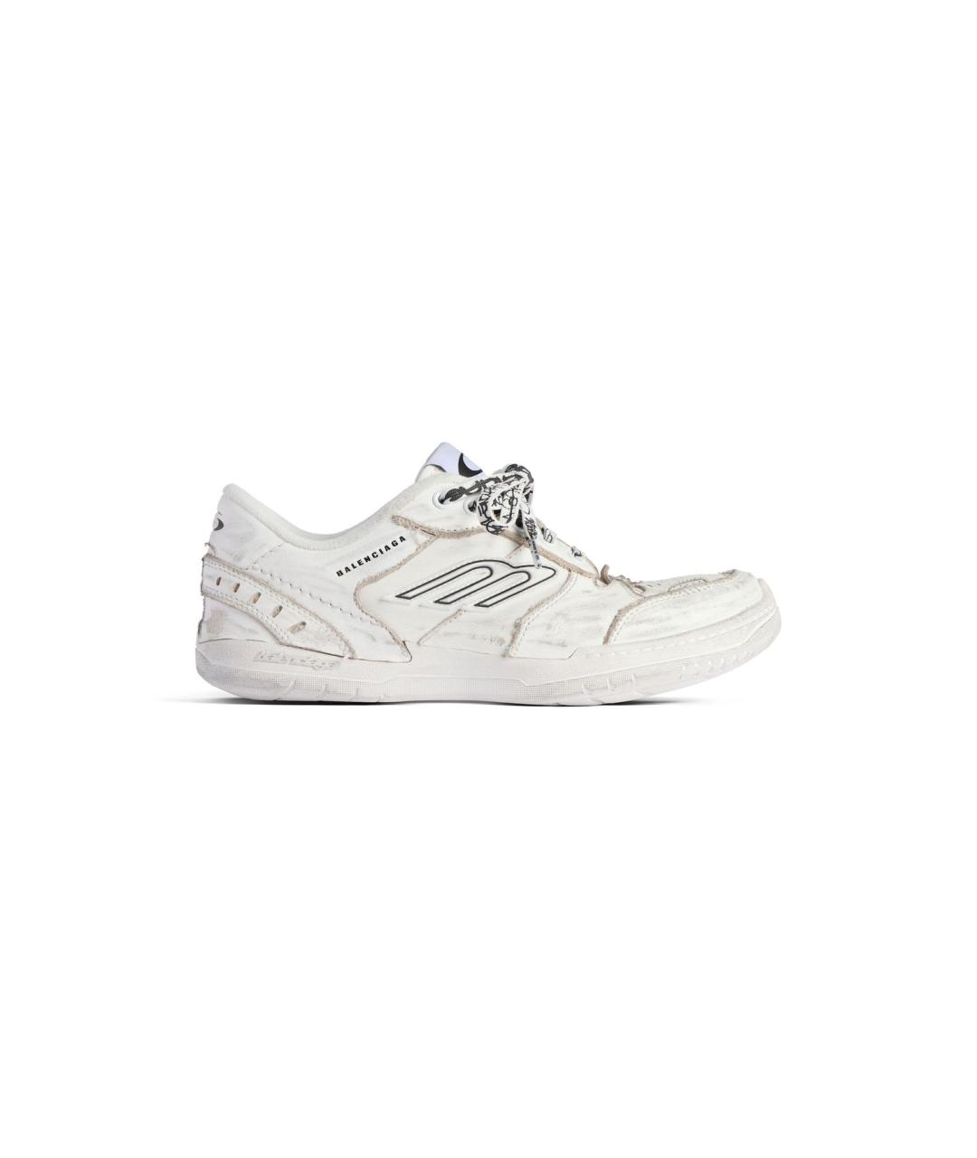 BALENCIAGA Белые кожаные кроссовки, фото 1