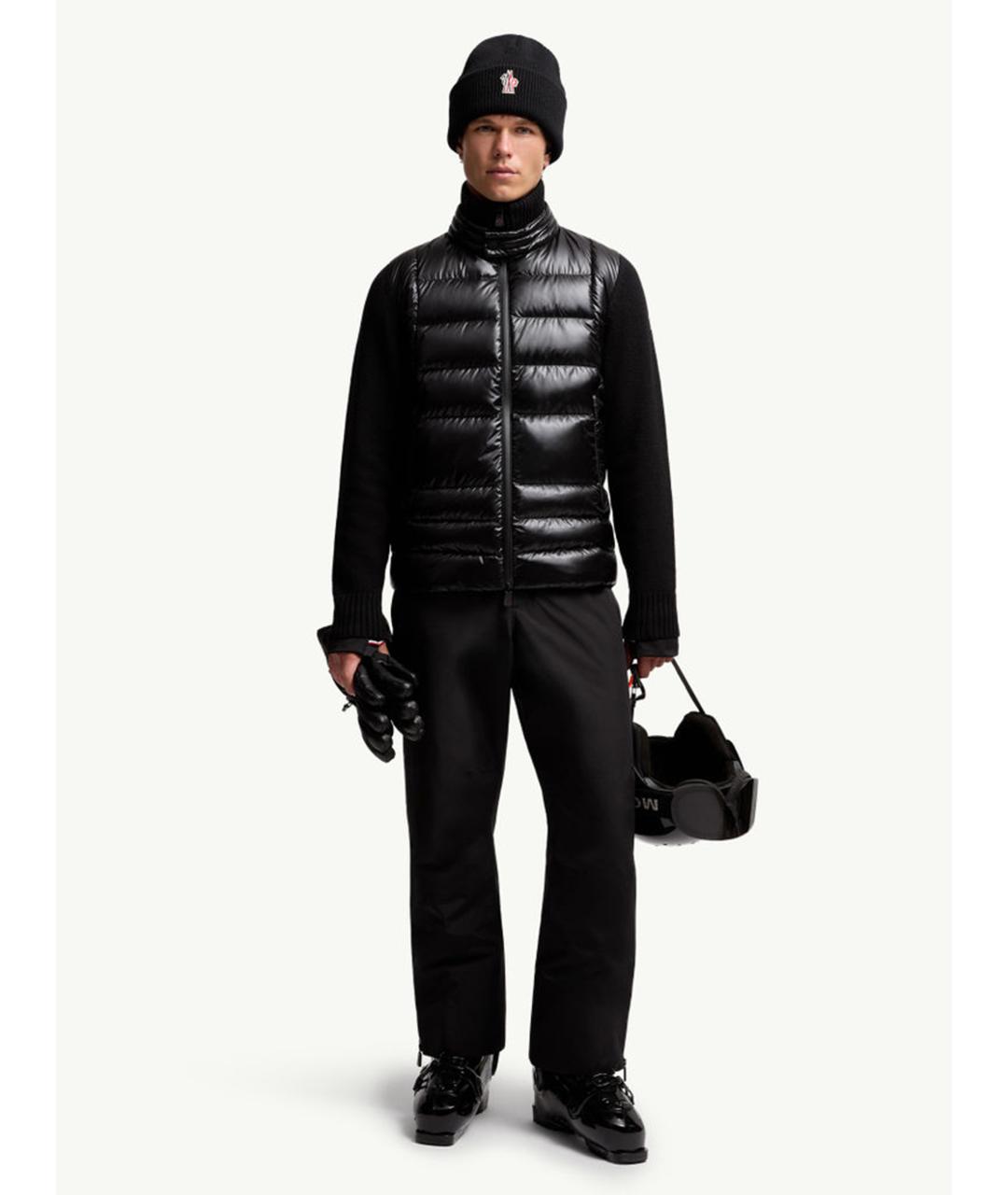 MONCLER Черная шерстяная куртка, фото 2