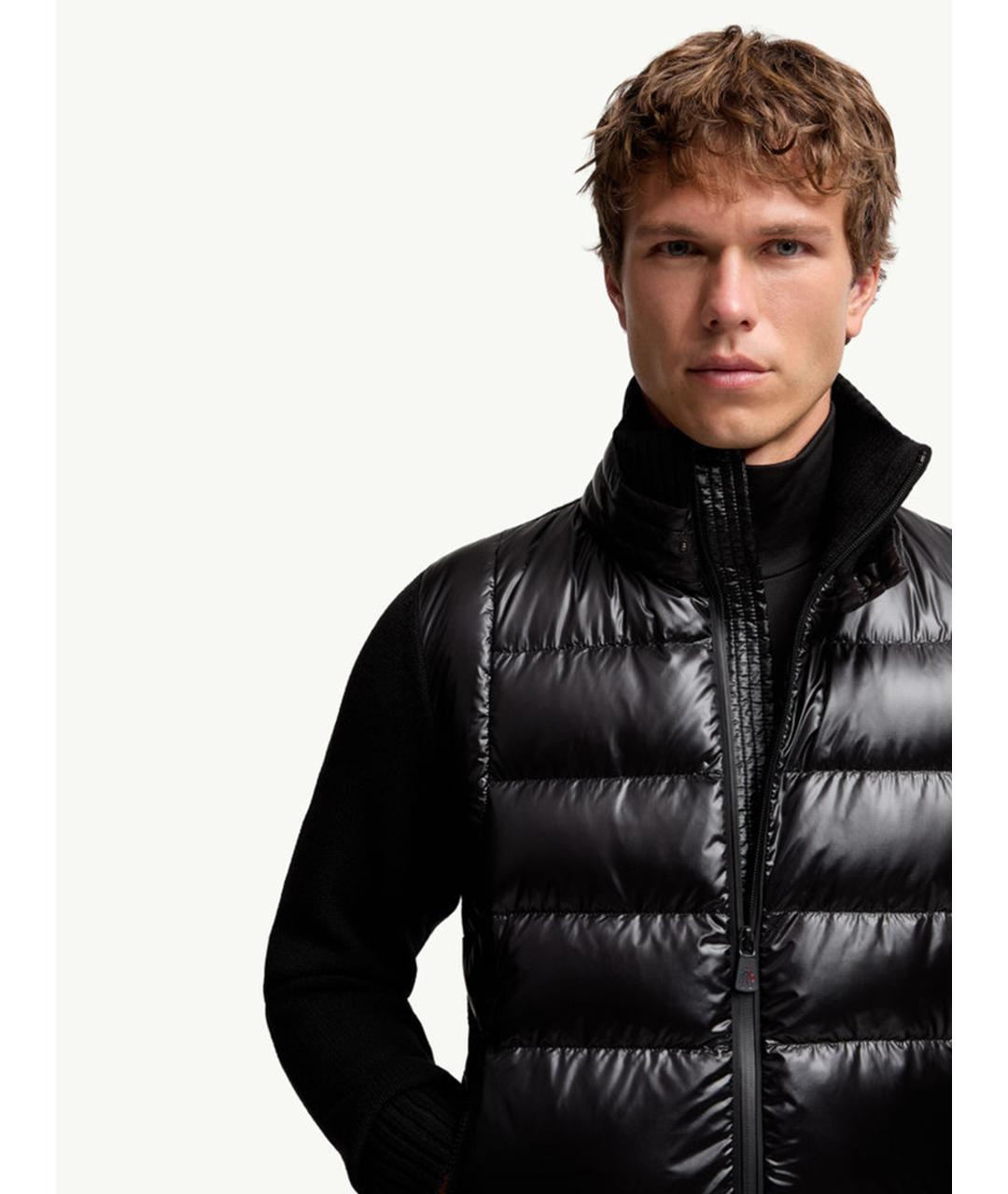 MONCLER Черная шерстяная куртка, фото 5