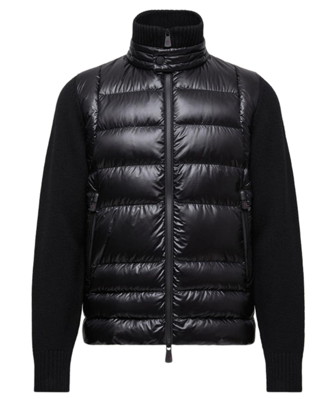 MONCLER Черная шерстяная куртка, фото 1