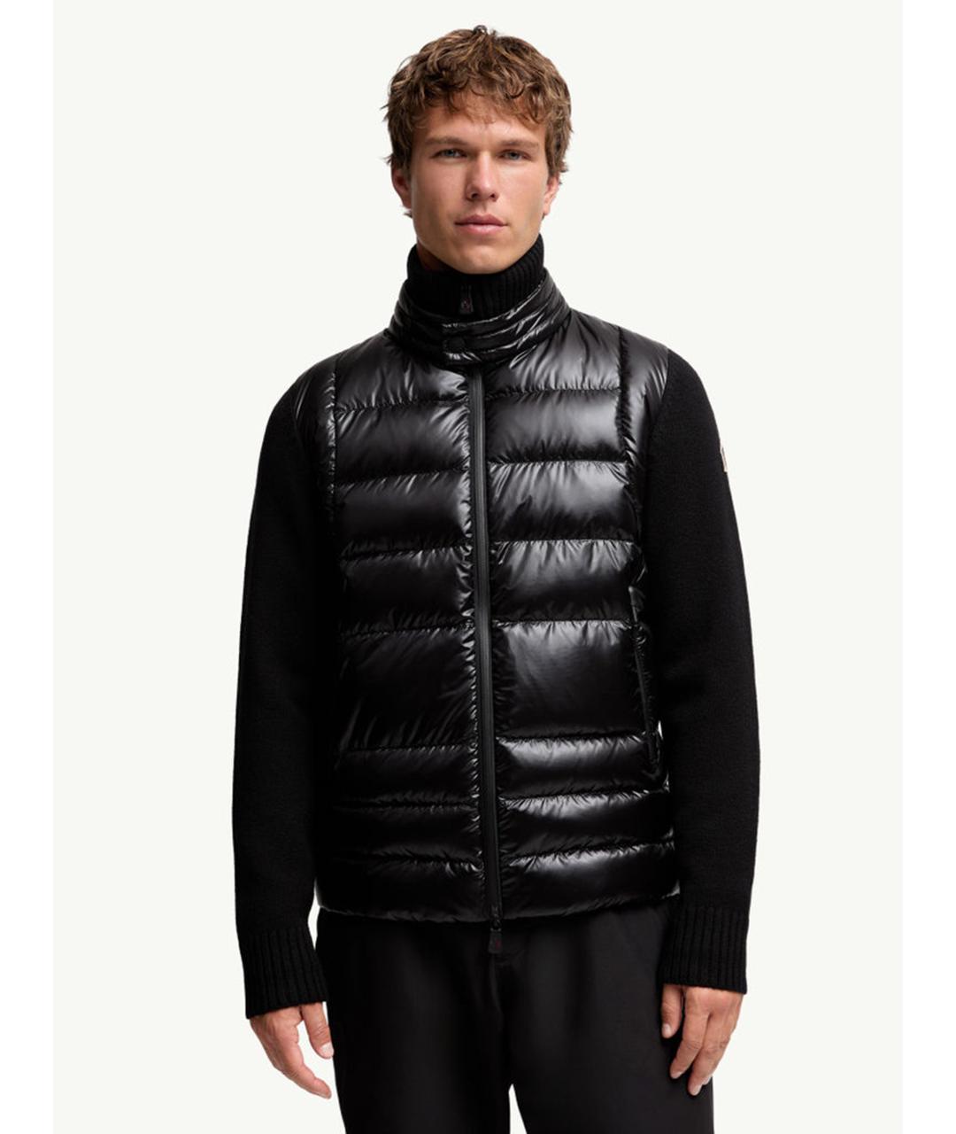 MONCLER Черная шерстяная куртка, фото 3