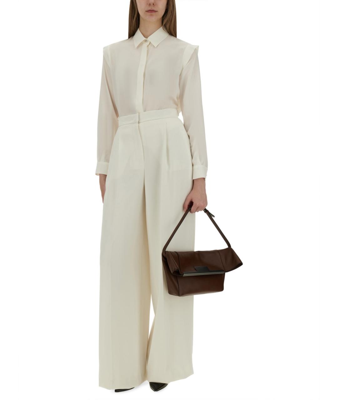 MAX MARA Белая шелковая рубашка, фото 3