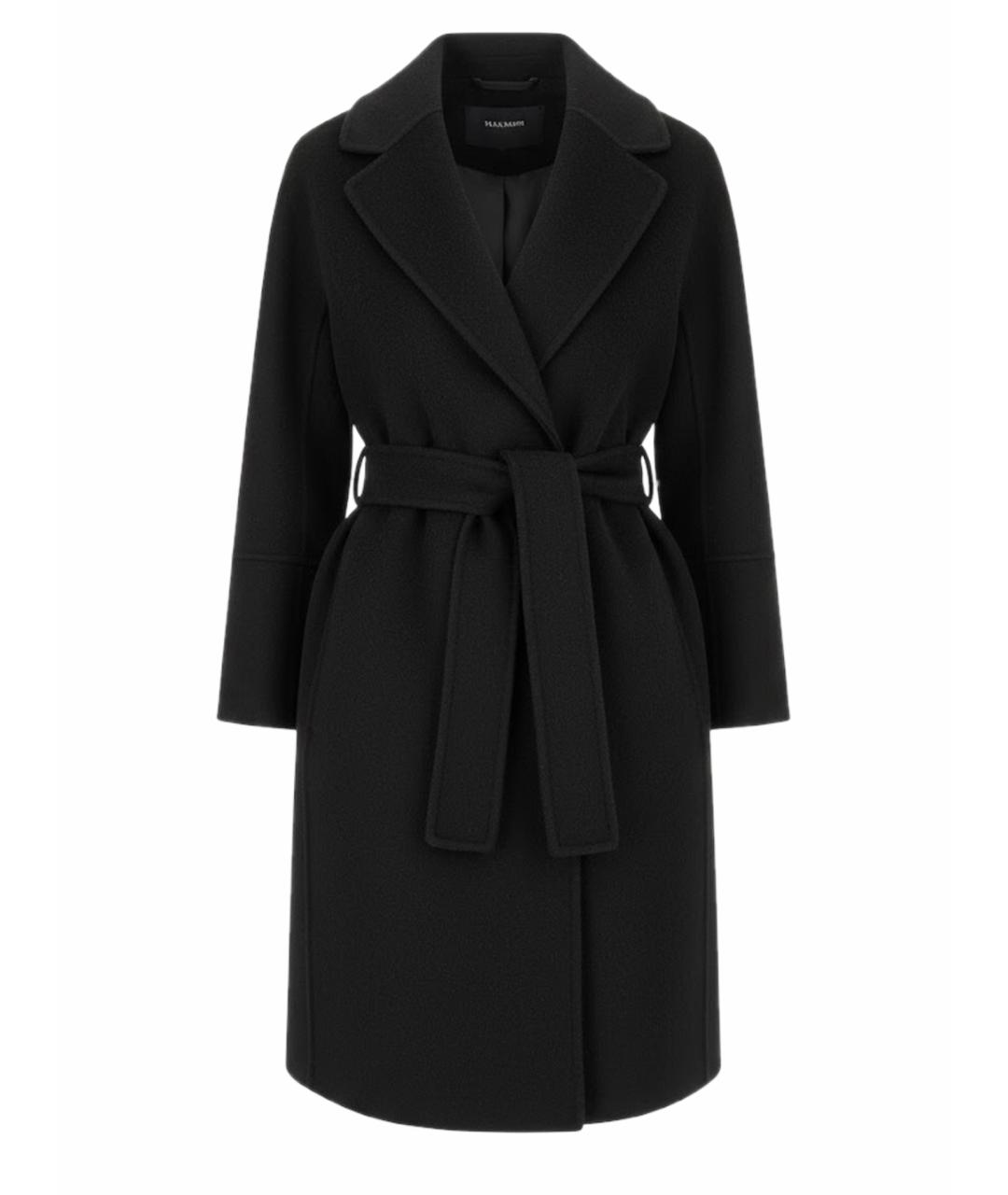 'S MAX MARA Черное шерстяное пальто, фото 1