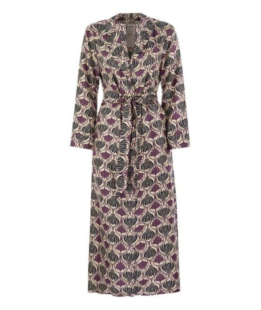 'S MAX MARA Фиолетовое шелковое повседневное платье, фото 1