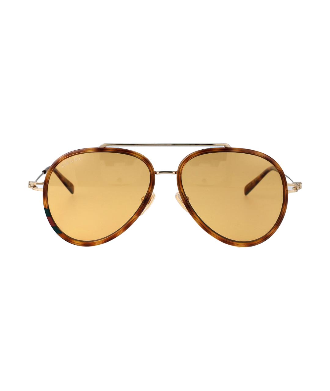 GUCCI Золотые солнцезащитные очки, фото 1