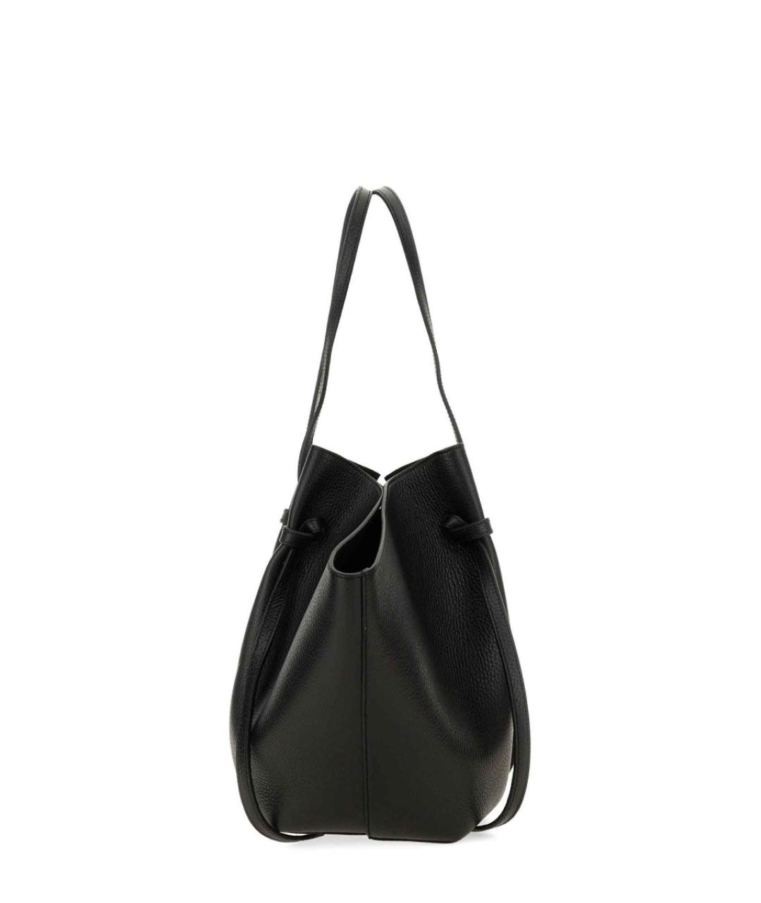 YUZEFI Черная кожаная сумка через плечо, фото 3