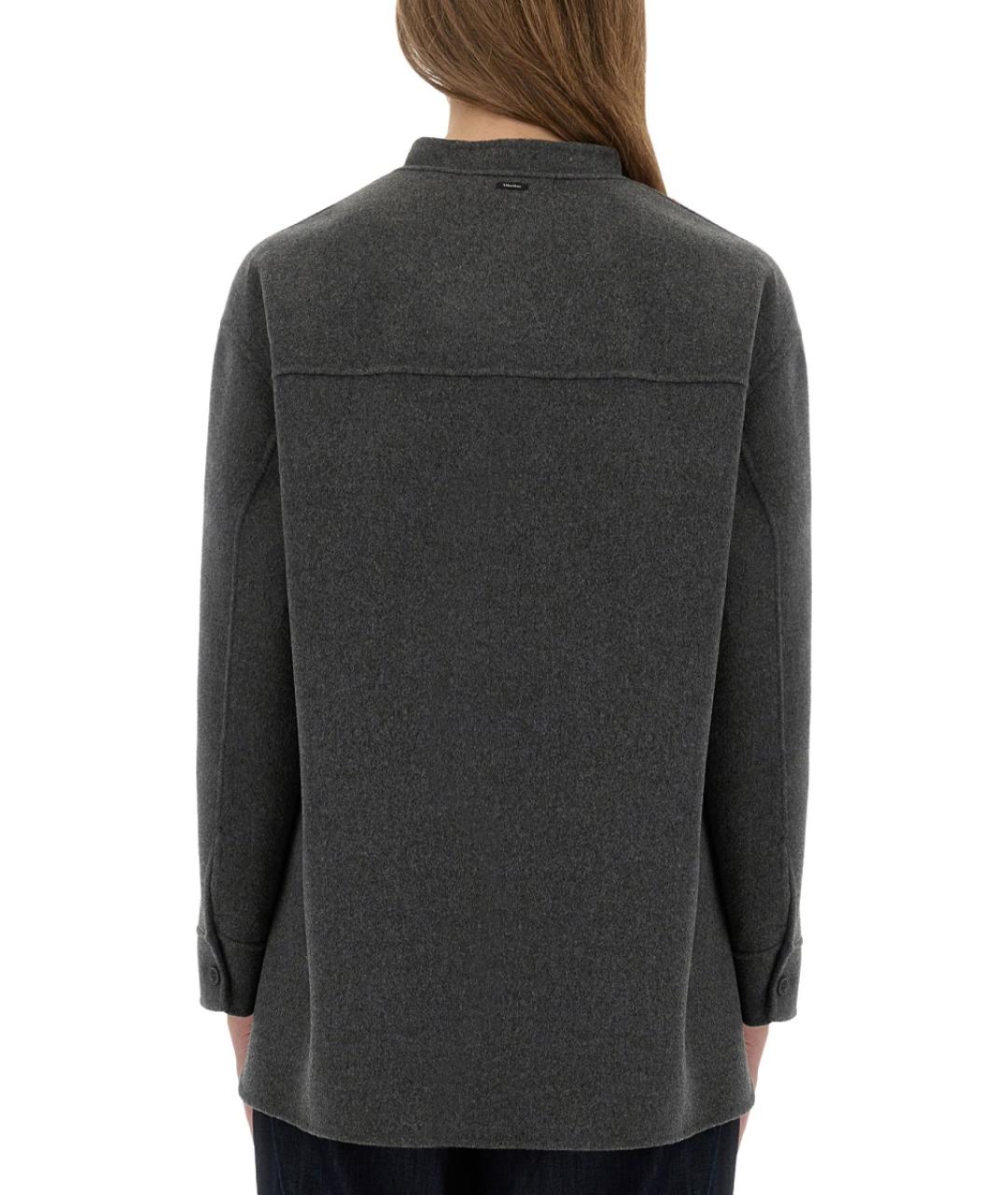 'S MAX MARA Серая шерстяная куртка, фото 3