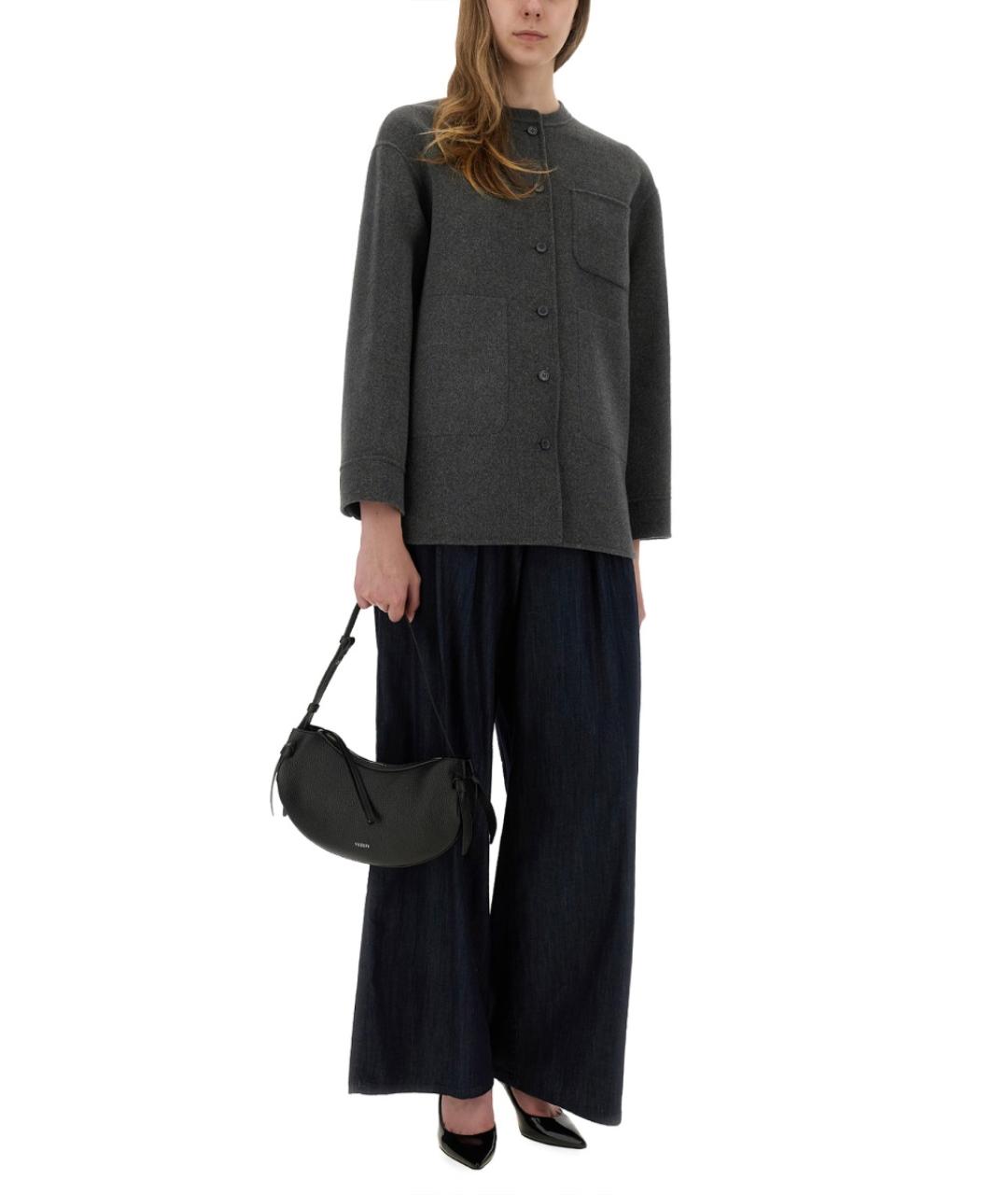 'S MAX MARA Серая шерстяная куртка, фото 2