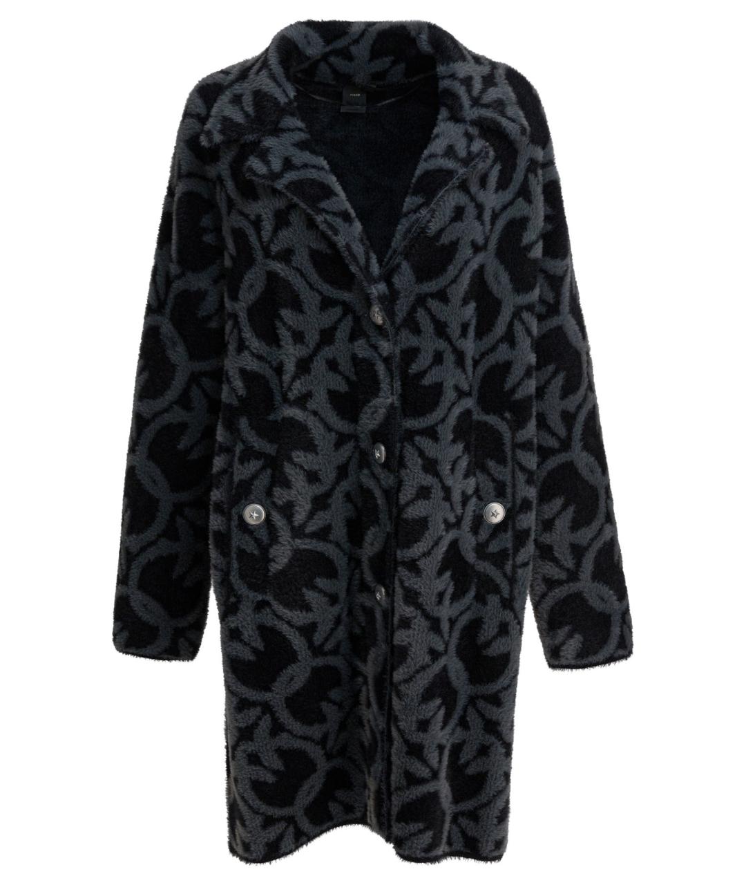 PINKO Серое полиамидовое пальто, фото 1