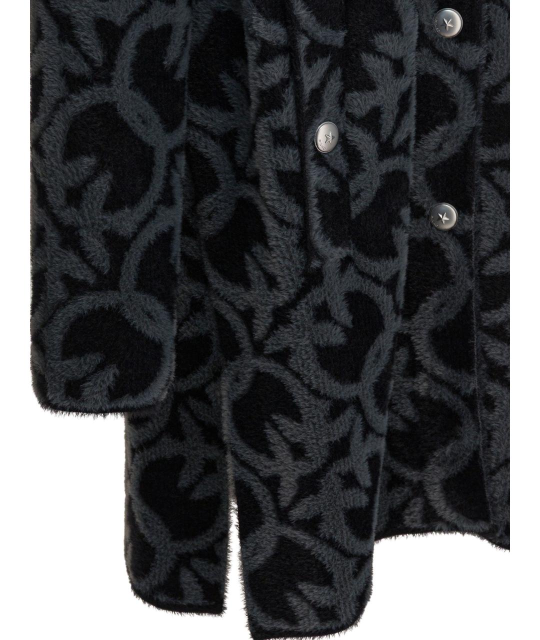 PINKO Серое полиамидовое пальто, фото 4