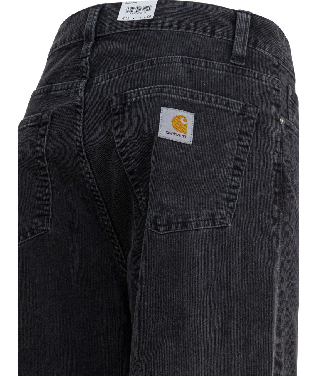 CARHARTT WIP Черные хлопковые повседневные брюки, фото 4
