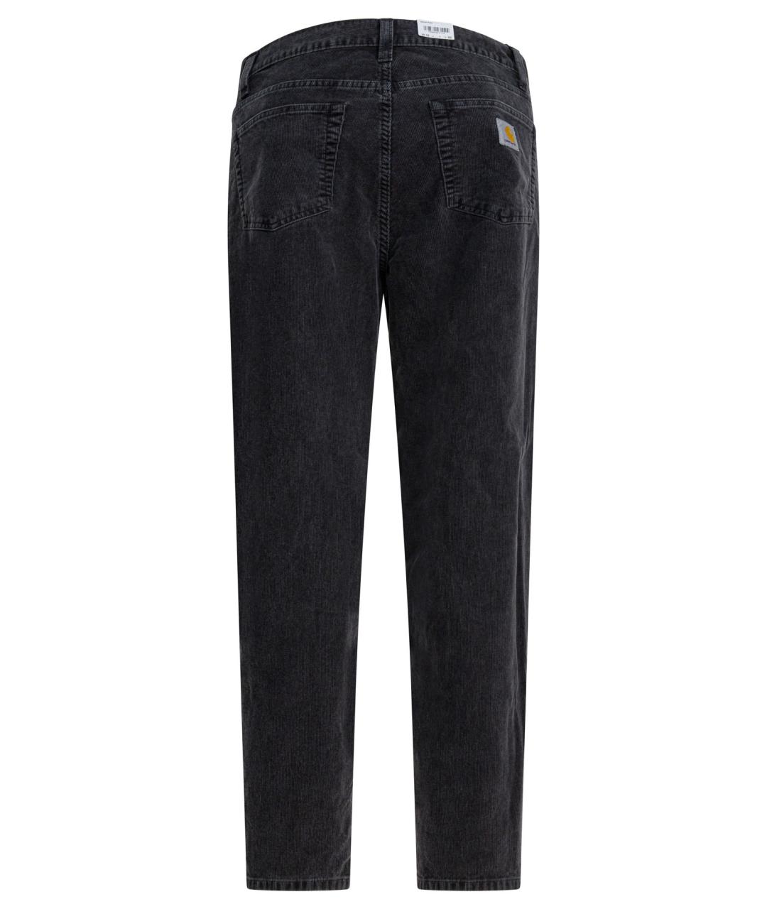 CARHARTT WIP Черные хлопковые повседневные брюки, фото 2
