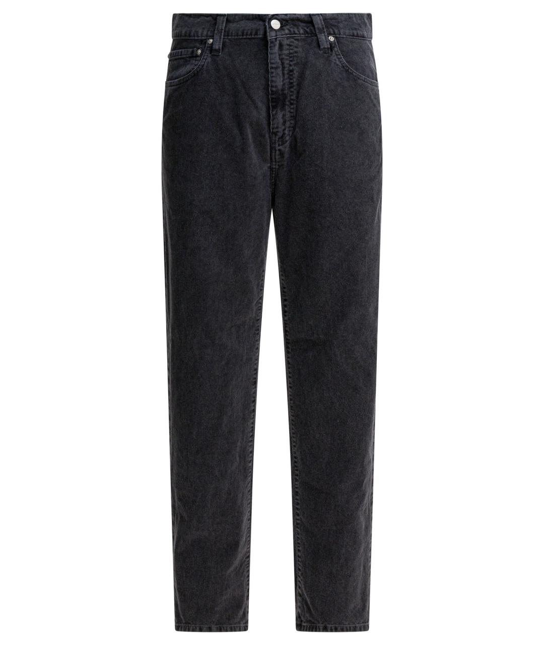 CARHARTT WIP Черные хлопковые повседневные брюки, фото 1