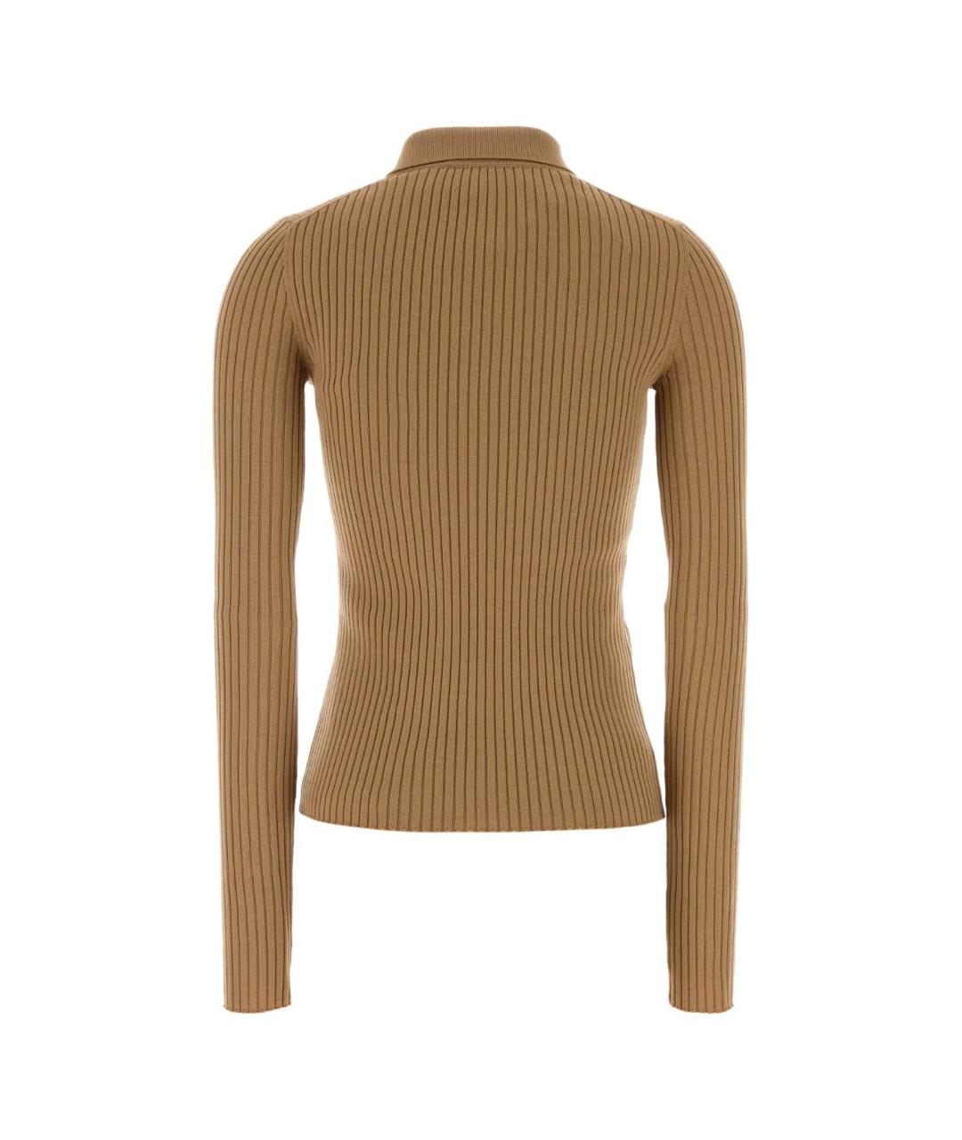 DOLCE&GABBANA Бежевый шерстяной джемпер / свитер, фото 2