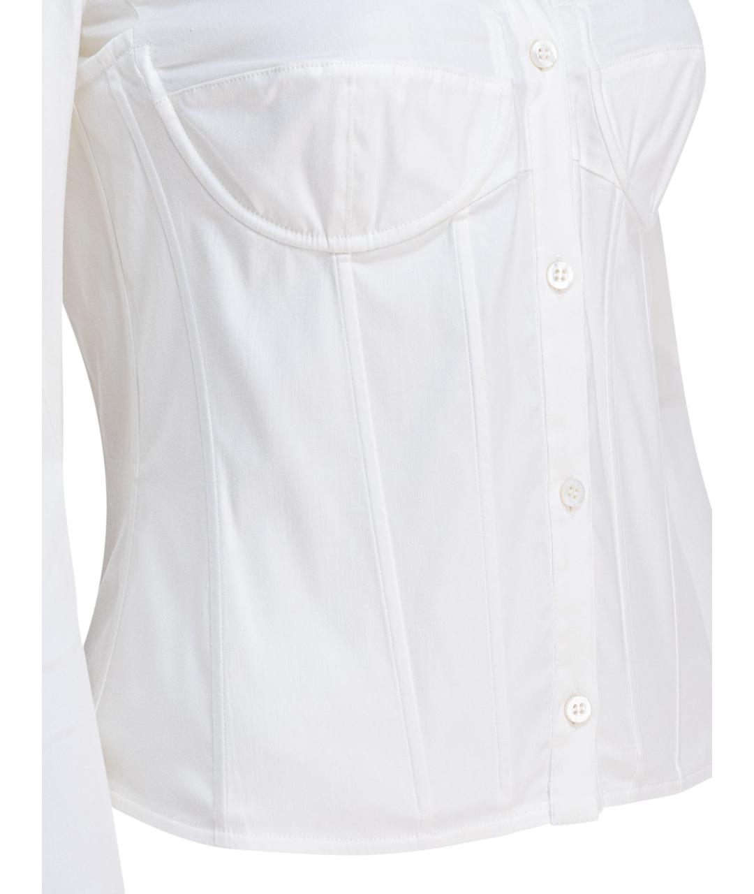 BALENCIAGA Белая хлопковая рубашка, фото 4