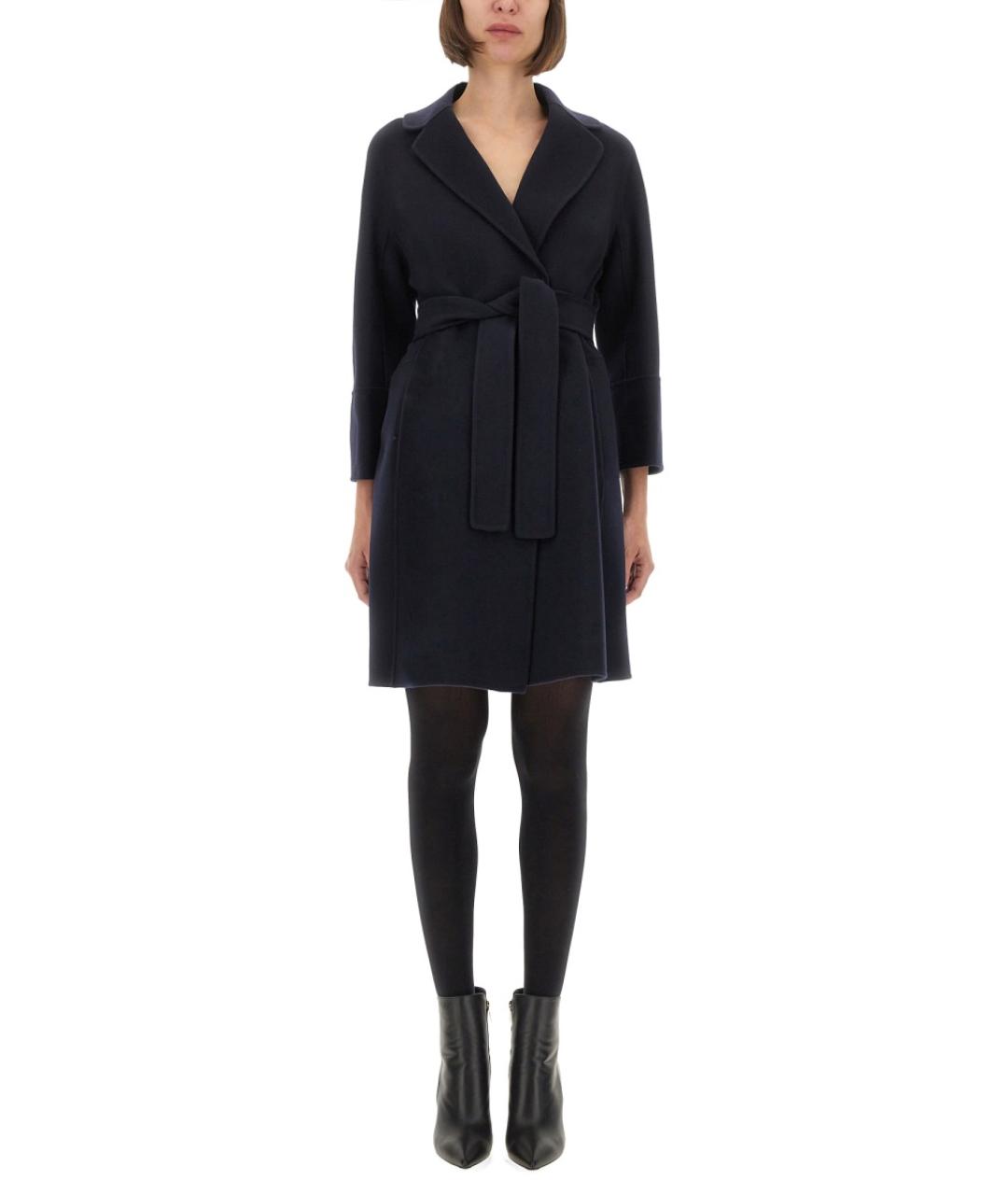 'S MAX MARA Синее шерстяное пальто, фото 2