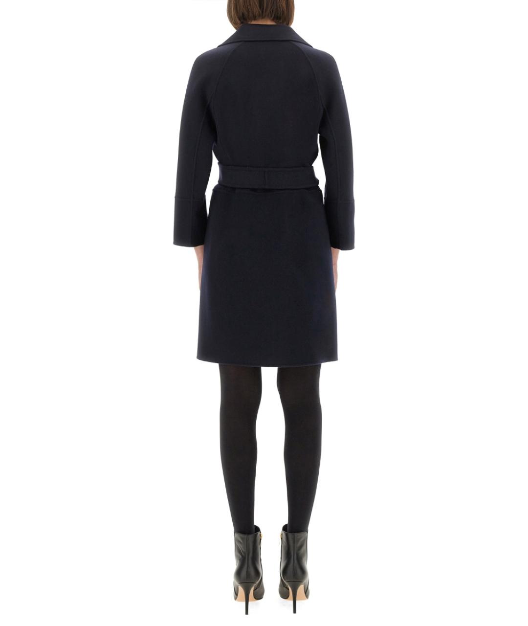 'S MAX MARA Синее шерстяное пальто, фото 4