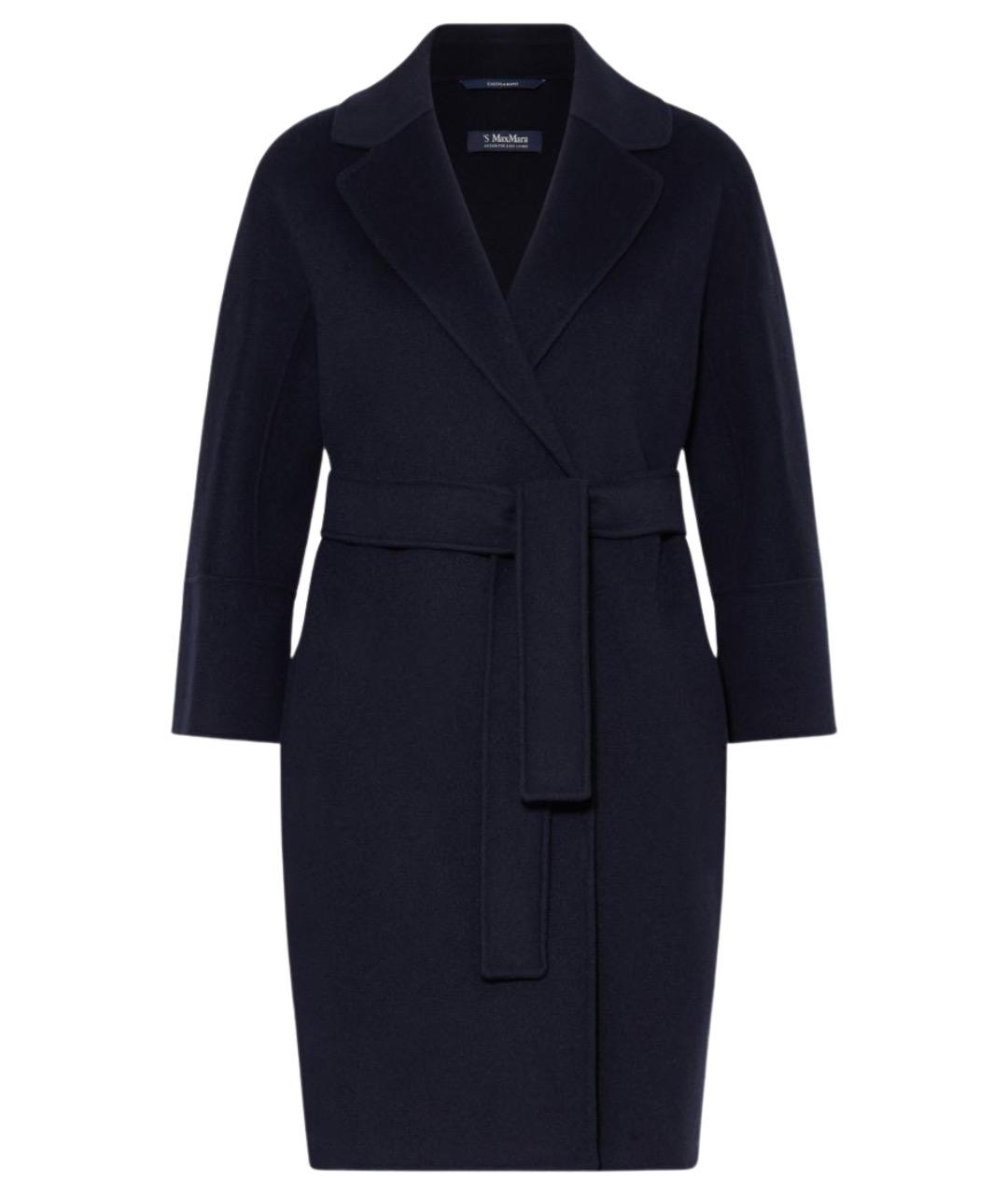 'S MAX MARA Синее шерстяное пальто, фото 1